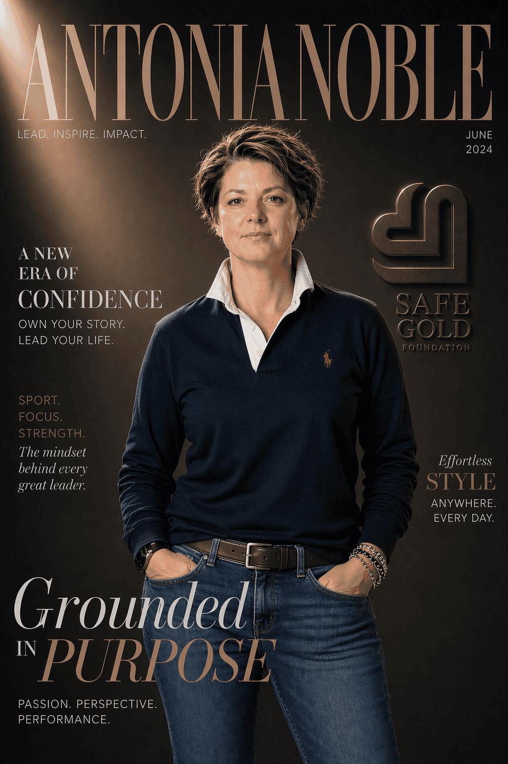 An image of a woman representing safeguarding leadership and confidence.